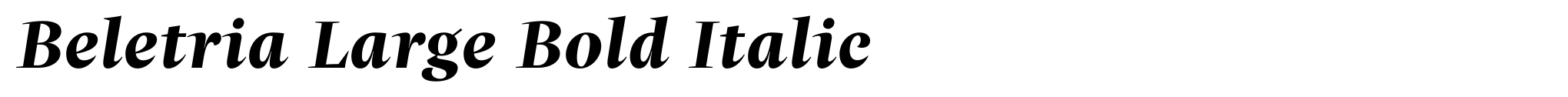 Beletria Large Bold Italic image